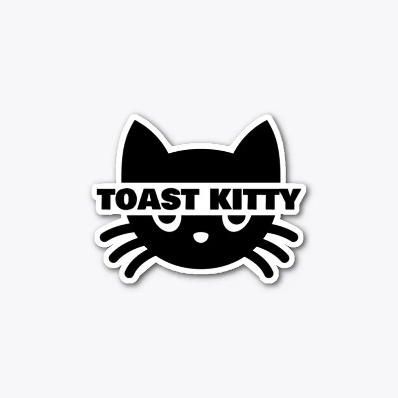 toast kitty logo sticker